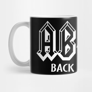 Funny Teacher ABCD Rocks Back To School Back In Class ABCD Mug